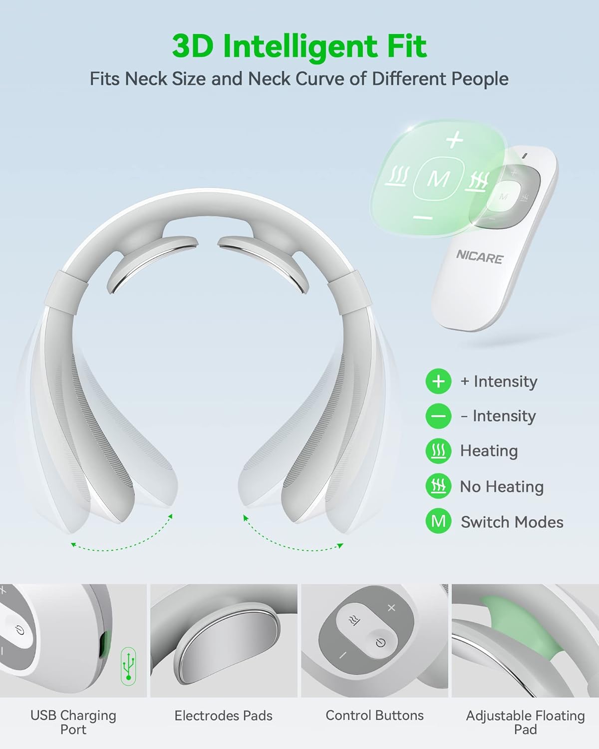 Masseur de cou Électrique avec Chaleur