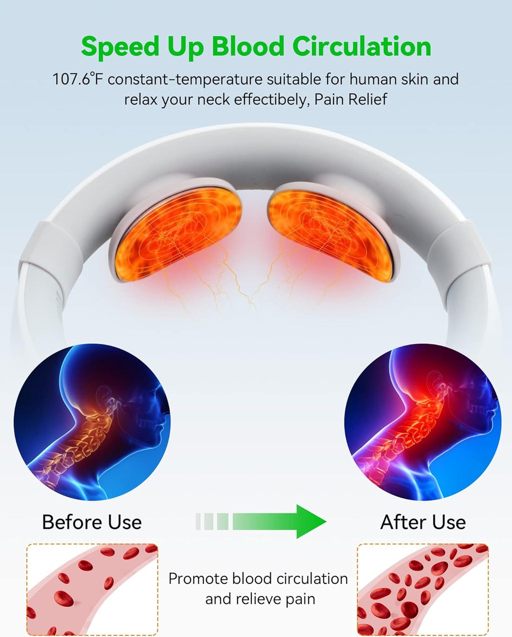 Masseur de cou Électrique avec Chaleur