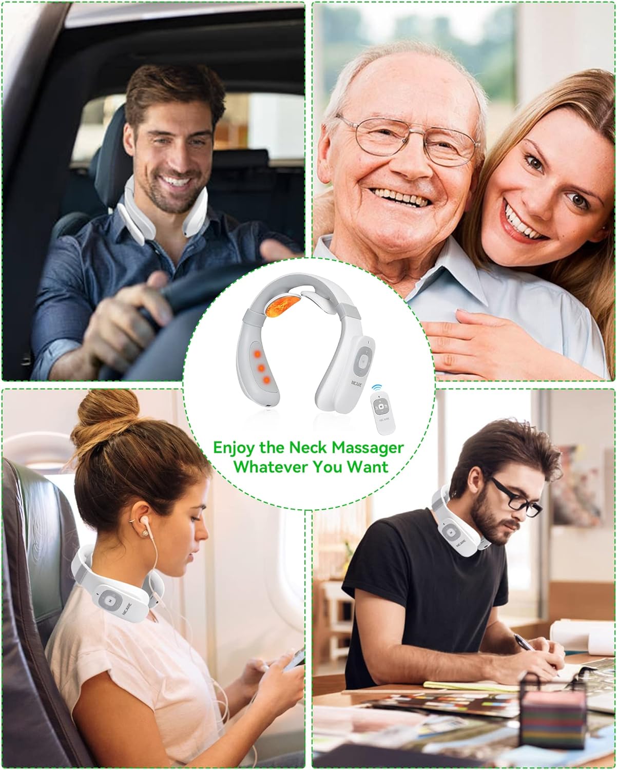 Masseur de cou Électrique avec Chaleur