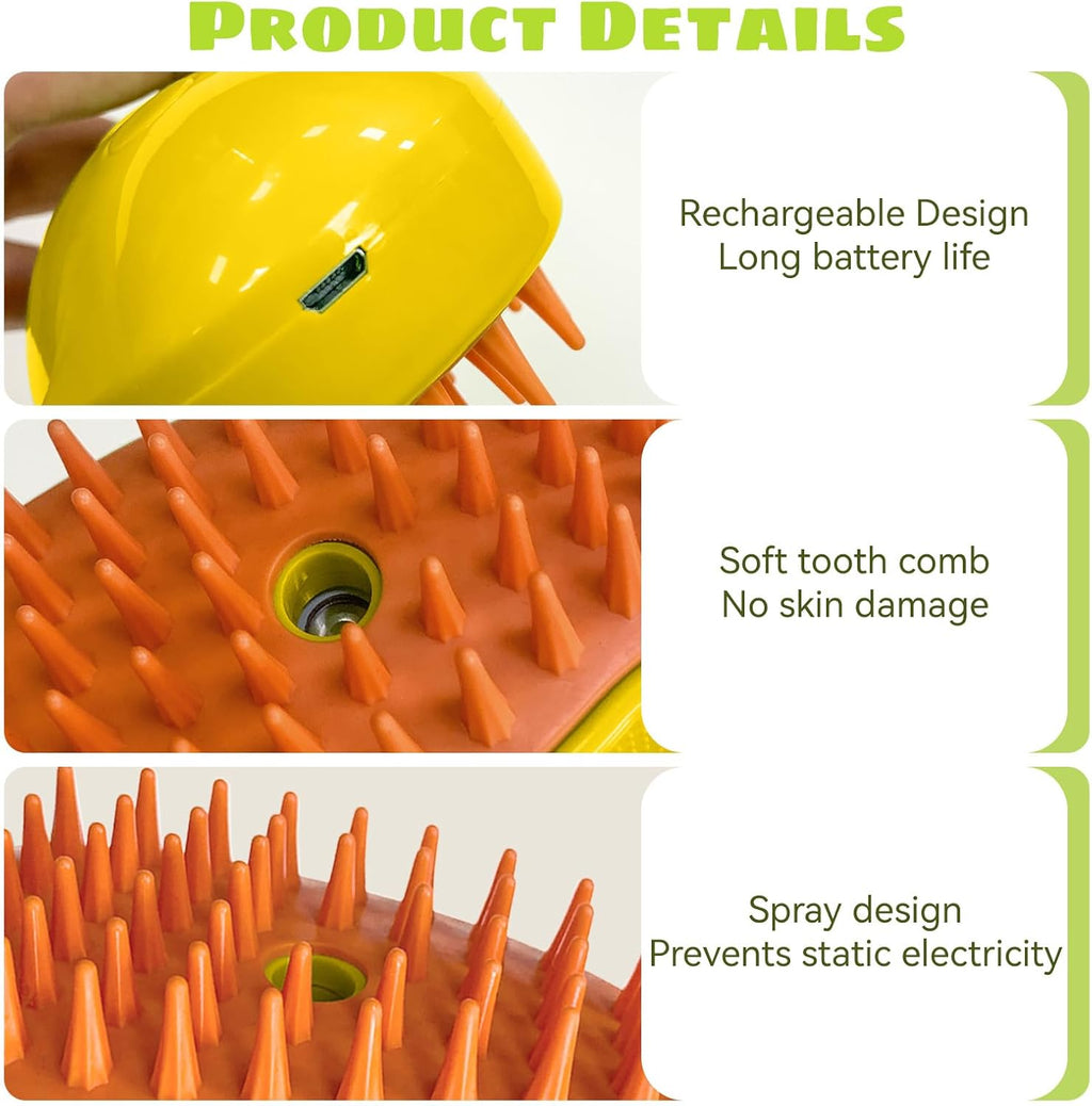 Brosse à vapeur pour chien et chat