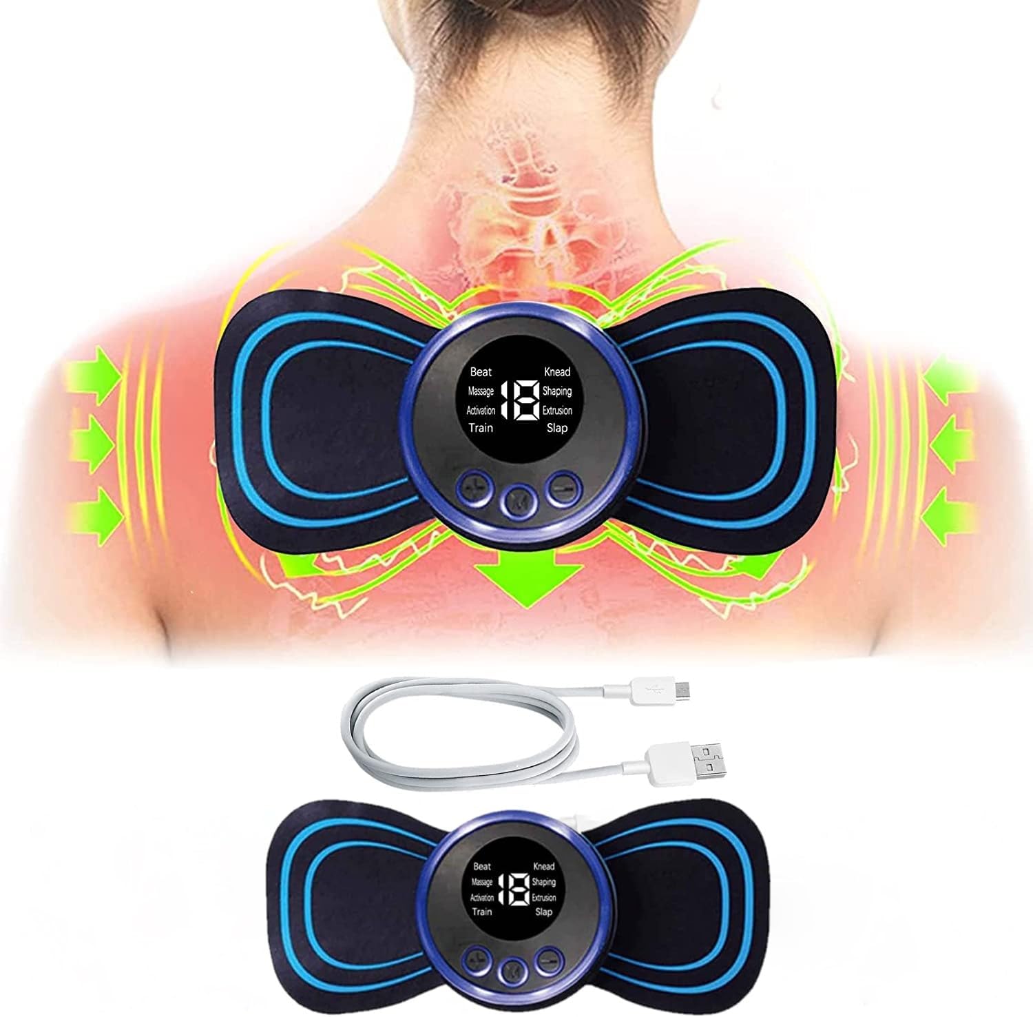 Mini Masseur Électrique Sans Fil Noir