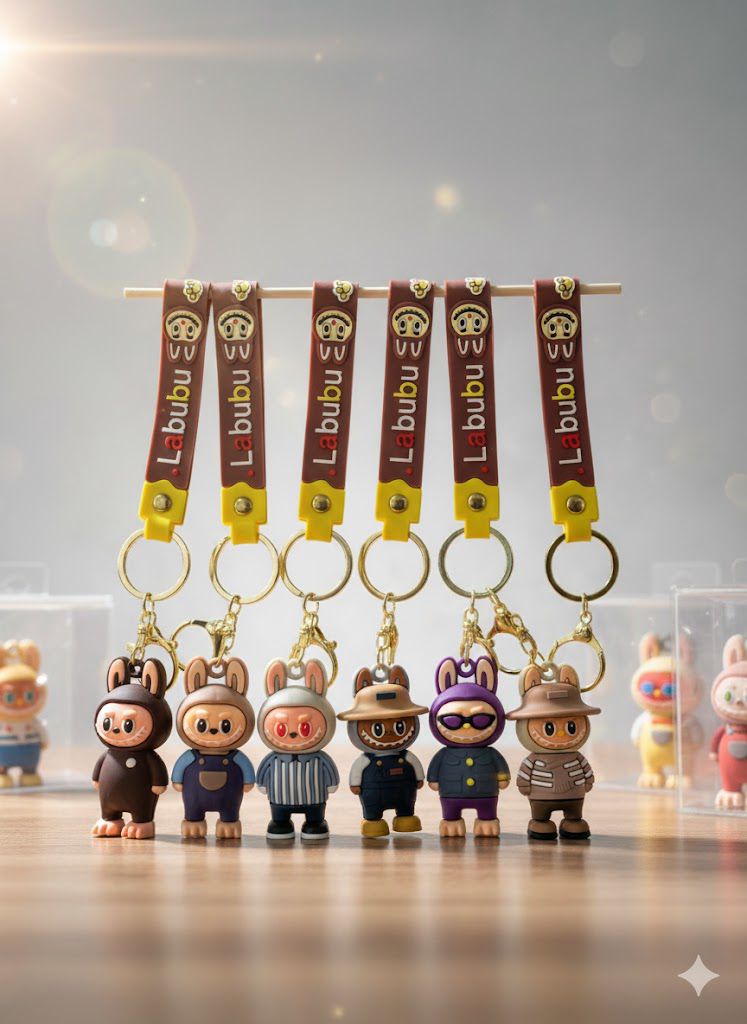 PACK DE 12 psc Porte-clés labubu