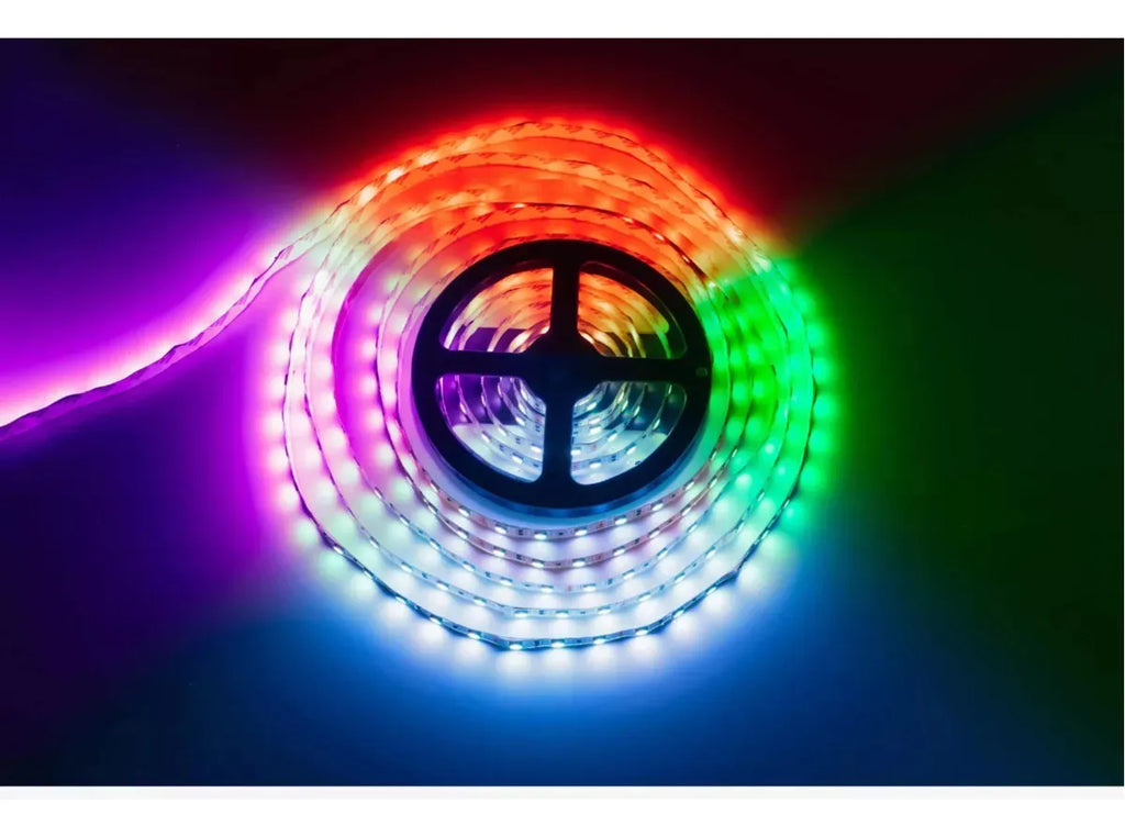 Ruban LED RGB Étanche 16 Couleurs 4 Modes 5M Télécommande