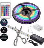 Ruban LED RGB Étanche 16 Couleurs 4 Modes 5M Télécommande