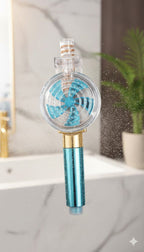 pomme de douche à haute pression avec un ventilateur intégré