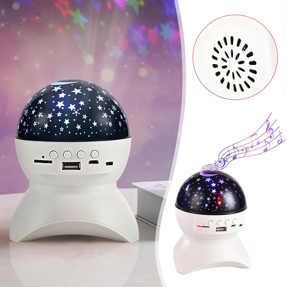 Baffle Haut Parleur Bluetooth Starry Avec Projecteur Ciel
