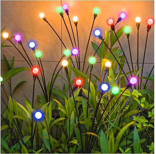 TONULAX Lot de 2 lampes solaires de jardin