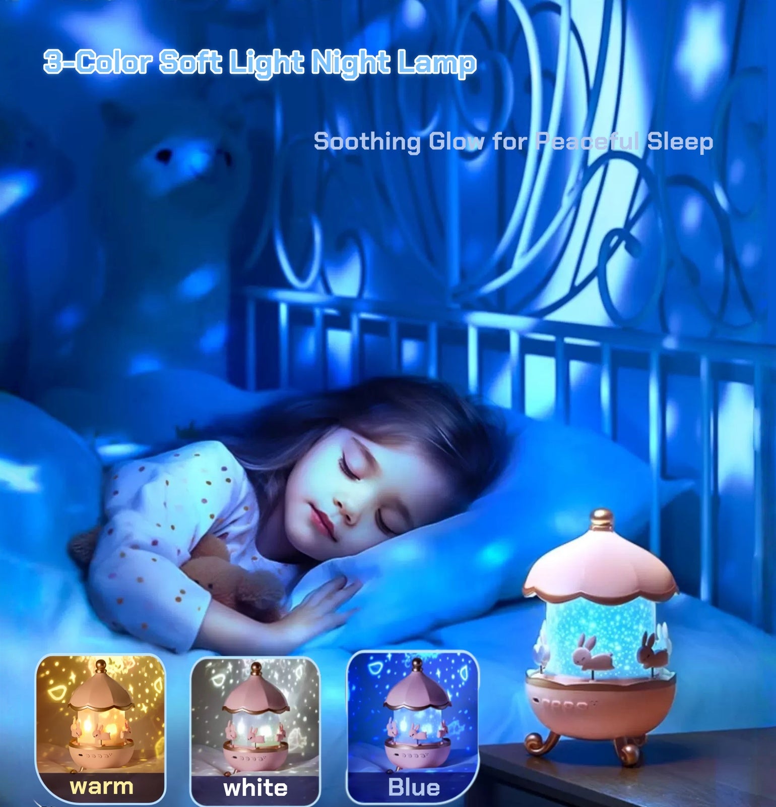 Projecteur de lumière nocturne pour bébé