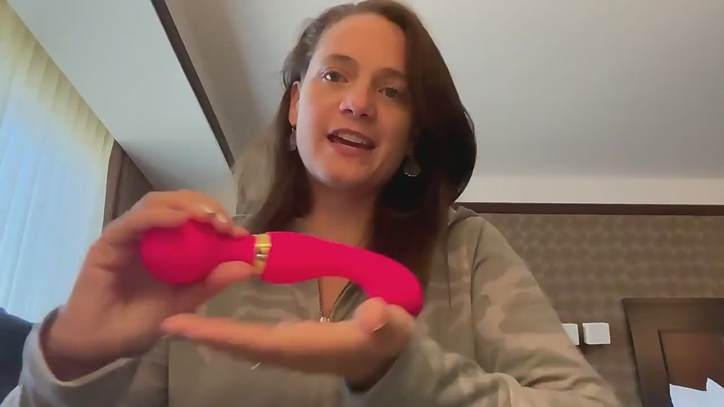 Appareil de massage vibrant double conçu pour détendre les muscles du dos, des épaules, de la nuque et des jambes après l’effort ou une longue journée.